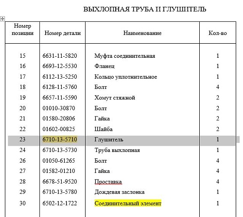 Глушитель 6710-13-5710 Глушитель 6710-13-5710