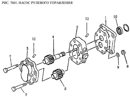 Насос рулевого управления 16Y-76-06000 Насос рулевого управления 16Y-76-06000